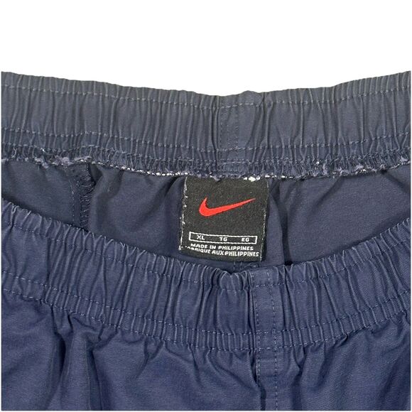 Vintage 90s Nike Shorts Mens XL Blue Canvas Pull On Tennis Golf Active Casual - Picture 3 of 11